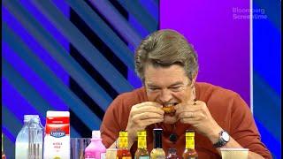 Jason Blum on Hot Ones at Bloomberg's Screentime