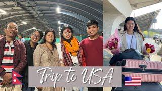 Solo Travel to USA from NEPAL|| Hardest Goodbyes followed by Favorite Hellos ️