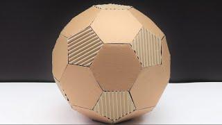 Diy | How To Make Football Ball From Cardboard At Home