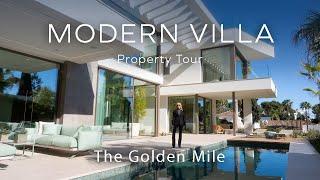 Tour a Brand New Villa with Sea Views in Marbella Golden Mile