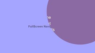 Full Screen Navigation Menu - Html & Css