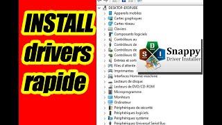 comment installer les pilotes pc windows 7 / 10  / 11 gratuit avec SDI Snappy driver installer