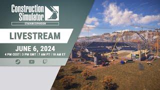 Construction Simulator – Stadium Expansion | Livestream