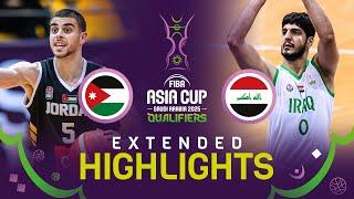 Jordan  v Iraq  | Highlights | FIBA Asia Cup 2025 Qualifiers