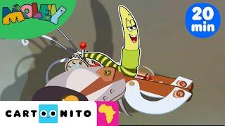 Flying Invention | Squirm & Manny Compilation | Cartoons For Kids | Cartoonito Africa