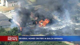 Multiple homes in Balch Springs on fire