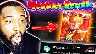 100x Weather Rerolls and Server Luck Anime Card Battle, Join Up!