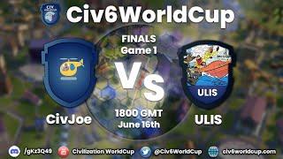 CWC ULIS vs CivJoe ФИНАЛ  | Civilization 6 World Cup | BO 3 Game 1