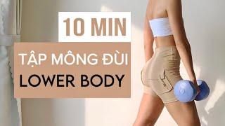 10 Phút Tập Mông Căng Tròn Tại Nhà | 10 Min GROW YOUR BOOTY Workout - BUBBLE BUTT