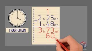 Adding and subtracting time with regrouping
