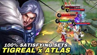 100% SUPER SATISFYING SETS | TIGREAL & ATLAS BEST SET | Mobile Legends