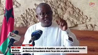 Presidente da República da Guiné-Bissau, promete intensificar combate contra corrupção no País
