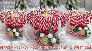 PEPPERMINT CANDY HOLIDAY CRAFTS HOME DECOR CHRISTMAS CRAFTING DIY  3 SWEET IDEAS