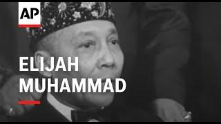 ELIJAH MUHAMMAD SPEAKS TO PRESS DAY AFTER MALCOLM X'S ASSASSINATION - 1965