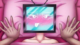 HOT TV WOMAN IN BED WITH TV MAN - Music Animation