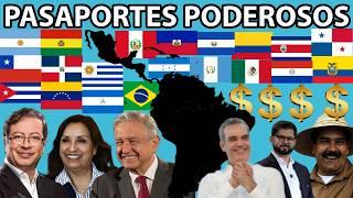 10 PASAPORTES MÁS PODEROSOS DE AMÉRICA LATINA 2024