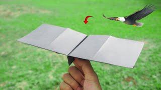 Origami Plane Box in the shape of an Eagle - Long Flying - ELEKTROGAMI