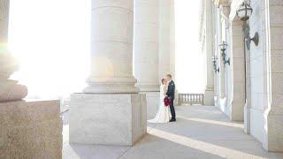 Salt Lake City Utah Capitol Wedding || Utah State Capitol Wedding ||  Reagan + William