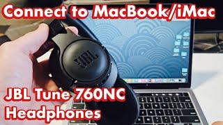 JBL Tune 760NC Headphones: How to Connect to MacBook / iMac via Bluetooth