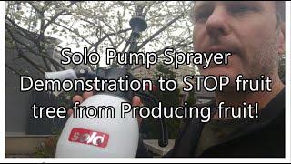 Solo Pump Sprayer Demo, How to Stop Fruit Tree From Producing with Florel Growth Regulator for Trees