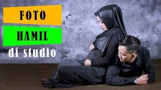 Foto Ibu Hamil Muslimah di Studio dan Suami Romantis | Ch Arief Photography