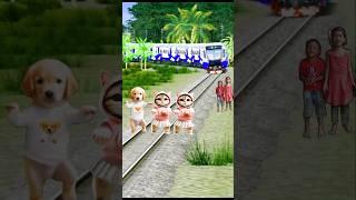 Cute dog baby stop train by dance #tending #cute #trendingshorts #dance #train