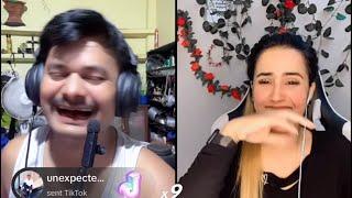 Rooben Khadka  and   Kaya  funny  TikTok  live  Rooben Khadka official