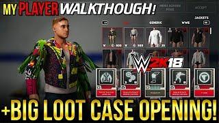 WWE 2K18 - BIG LOOT CASE OPENING! MyPLAYER Full Walkthrough & Creation! (#WWE2K18)