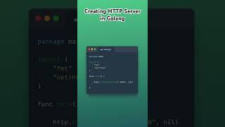 Creating Basic HTTP Server in Golang #golang #golangtutorial