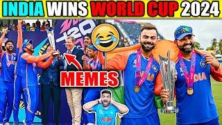 INDIA Wins the WC  IND vs SA T20 WORLD CUP FINAL 2024 MEMES 
