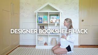 Designer Bookshelf Hack | Pottery Barn Bookshelf Dupe