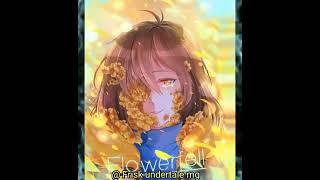 flower fell frisk#undertale #frisk ️