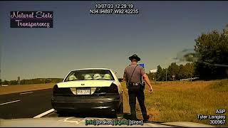 Traffic Stop I-40 Mayflower Faulkner County Arkansas State Police Troop A, Traffic Series Ep. 1028