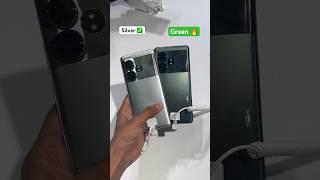 Realme GT 6T Color Comparison  // Silver & Green  #realmegt6t #techdot