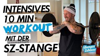 Das beste Workout mit der SZ Stange für zuhause | 10 Min. Ganzkörpertraining ‍️