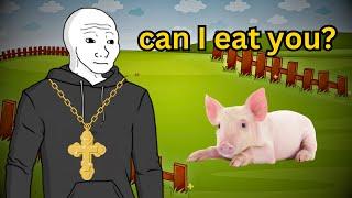 Christians eating pork..