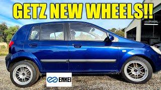 Hyundai Getz Track Car | Enkei Wheels RPF1 Race Silver 16X7