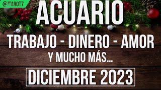 ACUARIO HORÓSCOPO 12 CASAS RUEDA ASTROLÓGICA DICIEMBRE 2023 TAROT PREDICCIONES