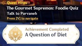 all answers to The Gourmet Supremos: Foodie Quiz