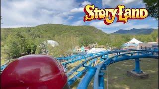 [4K] Polar Coaster front row POV Story Land 2022