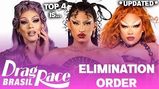 Drag Race Brasil S2 *EARLY* Elimination Order & Top 4 - RuPaul's Drag Race