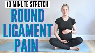 10 Minute Prenatal Stretch for Round Ligament Pain, Pelvic Pain