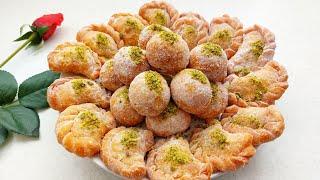 طرز تهیه قطاب یزدی خانگی،شیرینی اصیل ایرانی برای عید نوروز/Persian Cookies Ghotab/Qottab