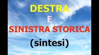 DESTRA e SINISTRA STORICA (1861-1896) (sintesi)