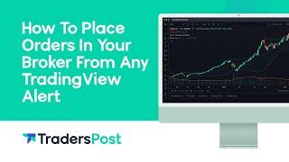 How To Place Orders In Your Broker From Any TradingView Alert