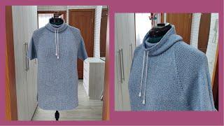 Худи из пряжи Seam Wooly Cotton/ как вязала/