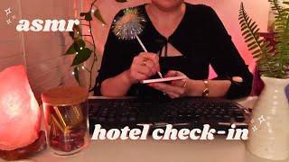 ASMR Hotel Check-In ‍ Soft-Spoken  Writing, Typing, Personal Attention, Phone Calls