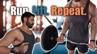 HYBRID ATHLETE - Training Day | RUN + LIFT 01 with SURPRISE Lifting Partner!