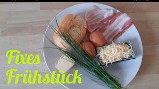 Frühstück schnell gemacht und es ist sooo lecker. Leichte Erklärung des Frühstücks im Video.