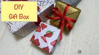 Gift Box DIY Tutorial / Making a Box Easy / Origami Gift Box